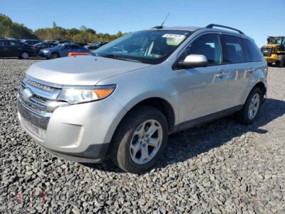 2013 Ford EDGE SEL, silver — VIN 2FMDK4JC7DBC68720, Copart