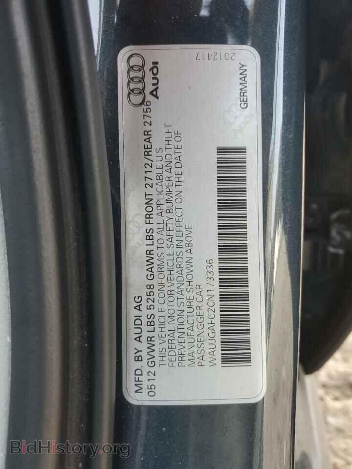 2012 Audi A6 (VIN WAUJGAFC2CN173336) — photo 12 of 12