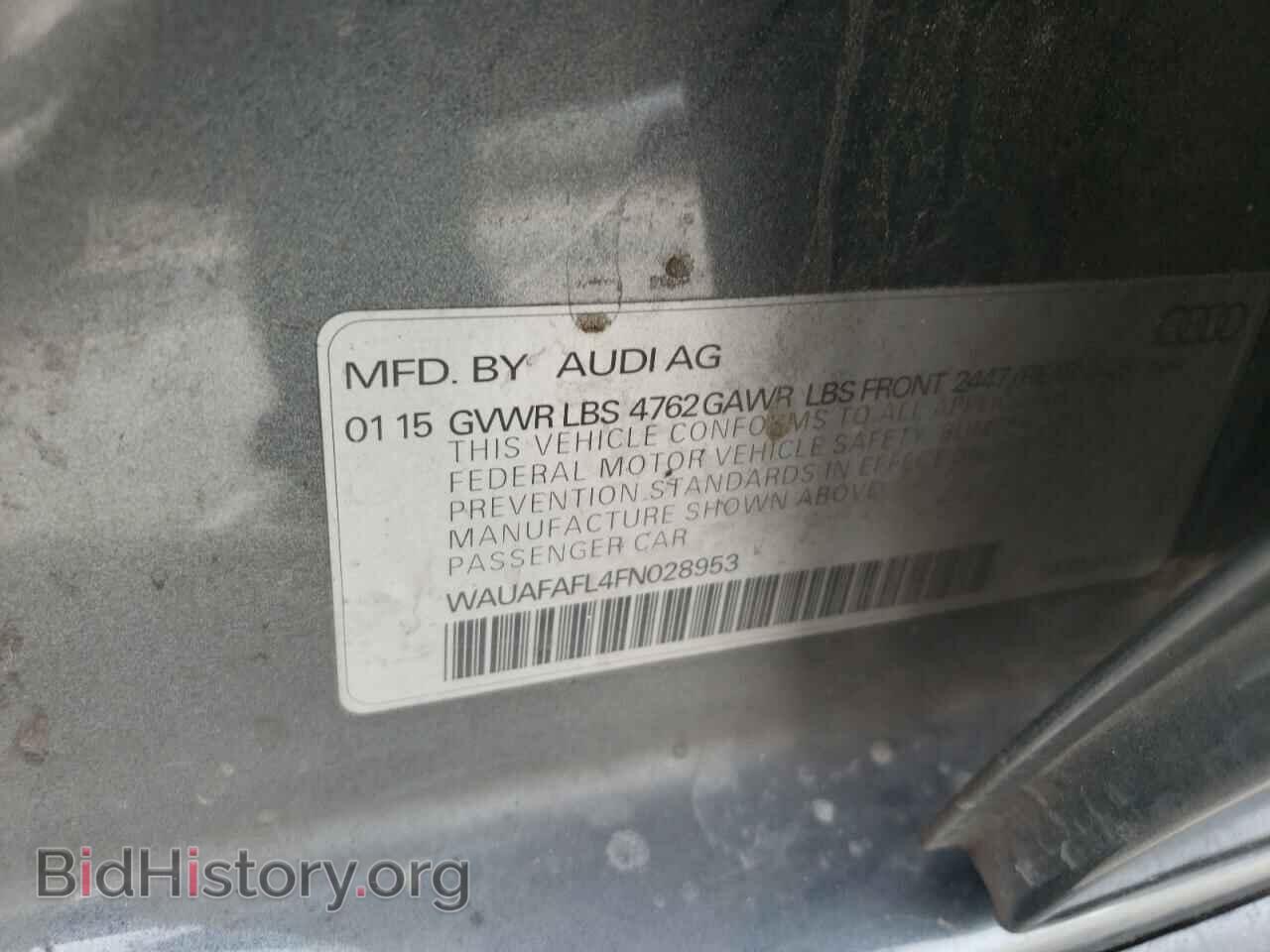 2015 AUDI A4 - VIN: WAUAFAFL4FN028953 - Фото 12