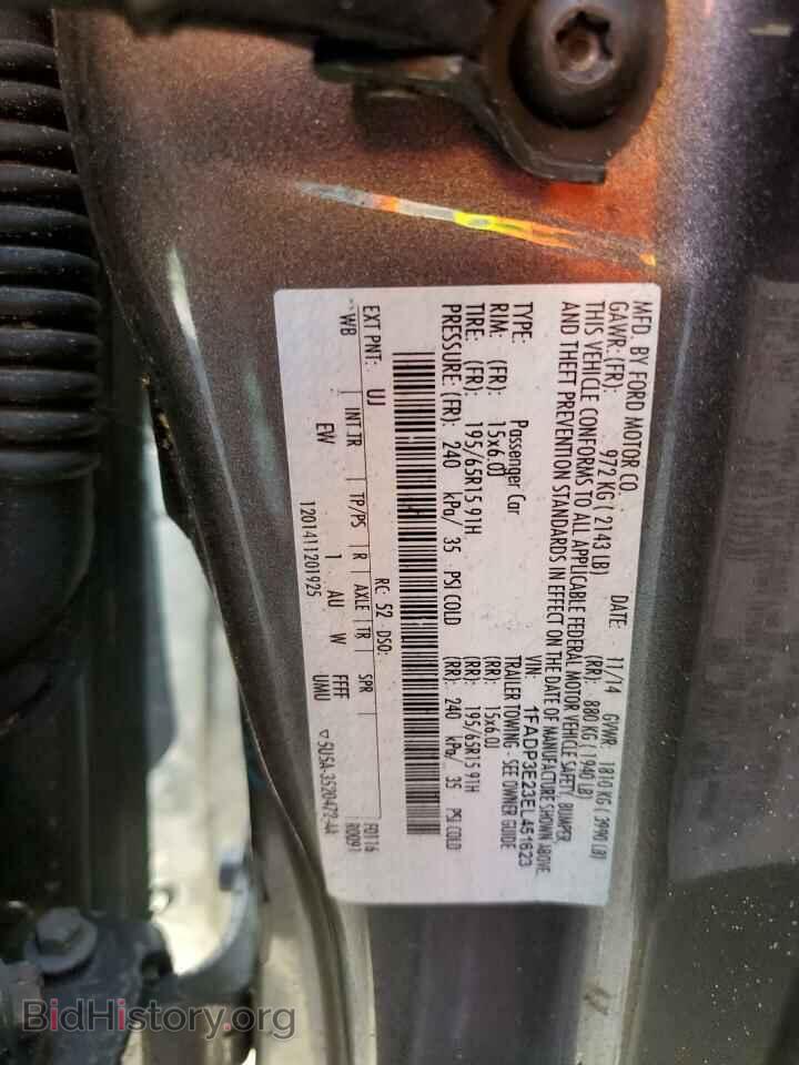 2014 FORD FOCUS - VIN: 1FADP3E23EL451623 - Фото 12