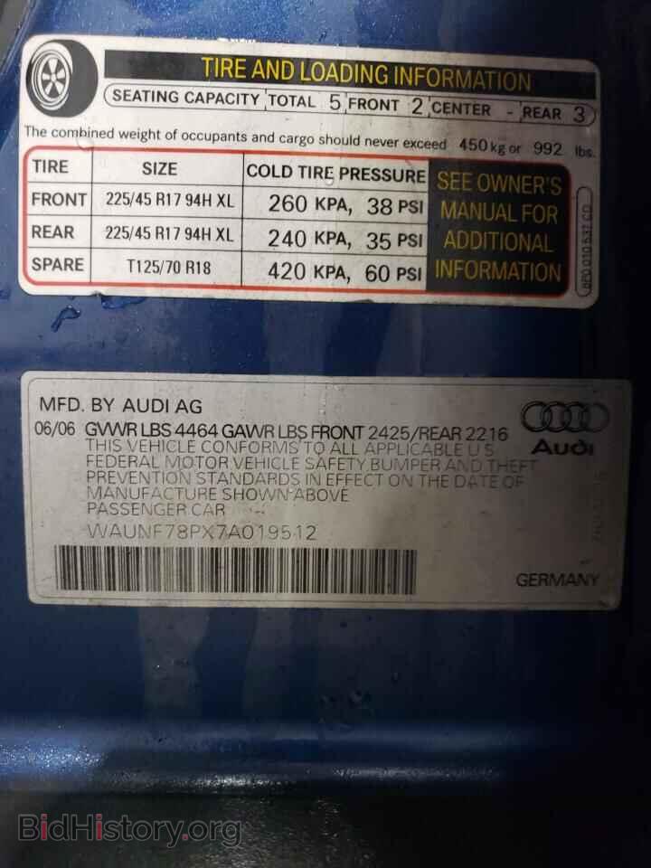 2007 AUDI A3 - VIN: WAUNF78PX7A019512 - Фото 12