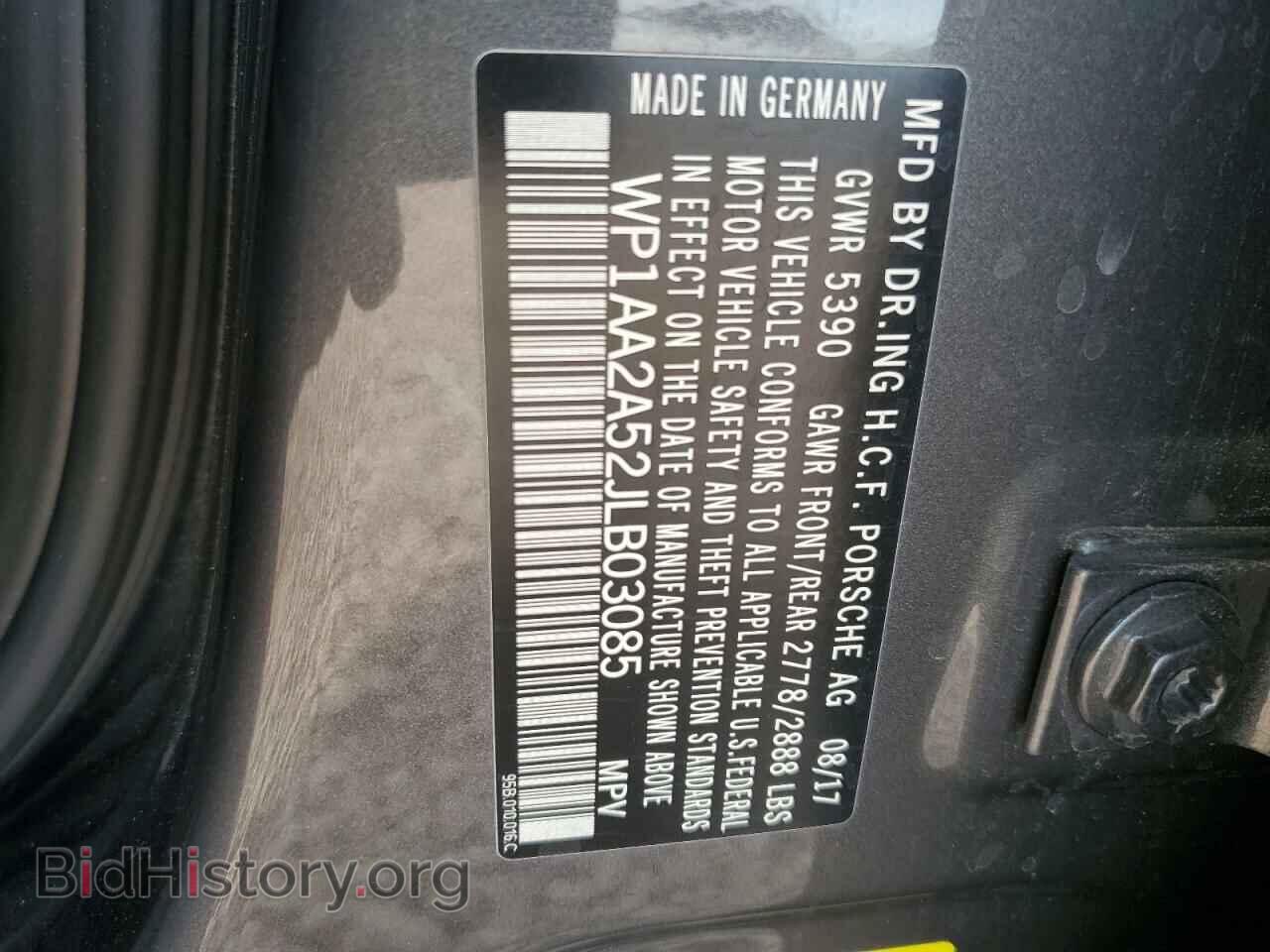 2018 PORSCHE MACAN - VIN: WP1AA2A52JLB03085 - Фото 12