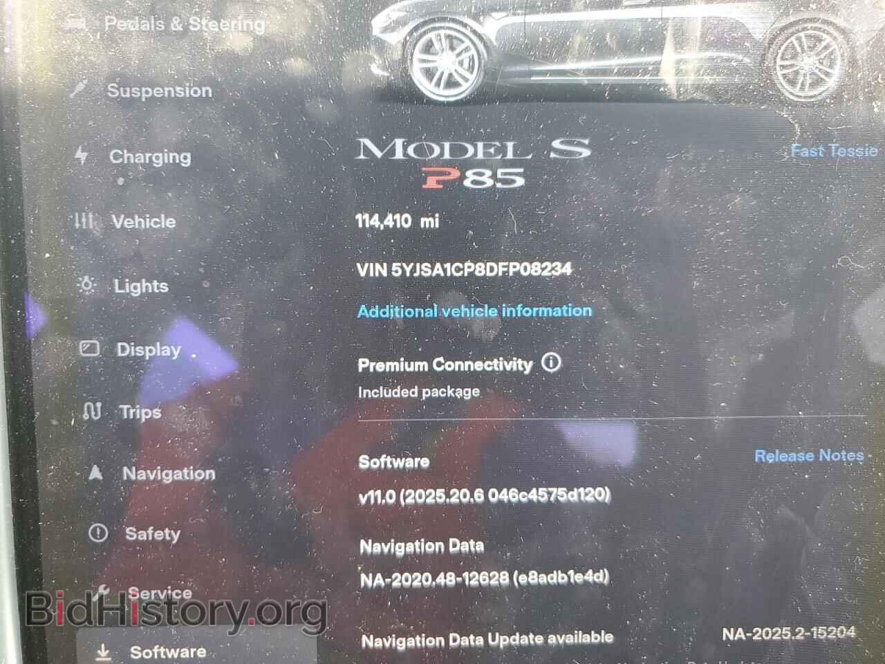 2013 TESLA MODEL S - VIN: 5YJSA1CP8DFP08234 - Photo 9