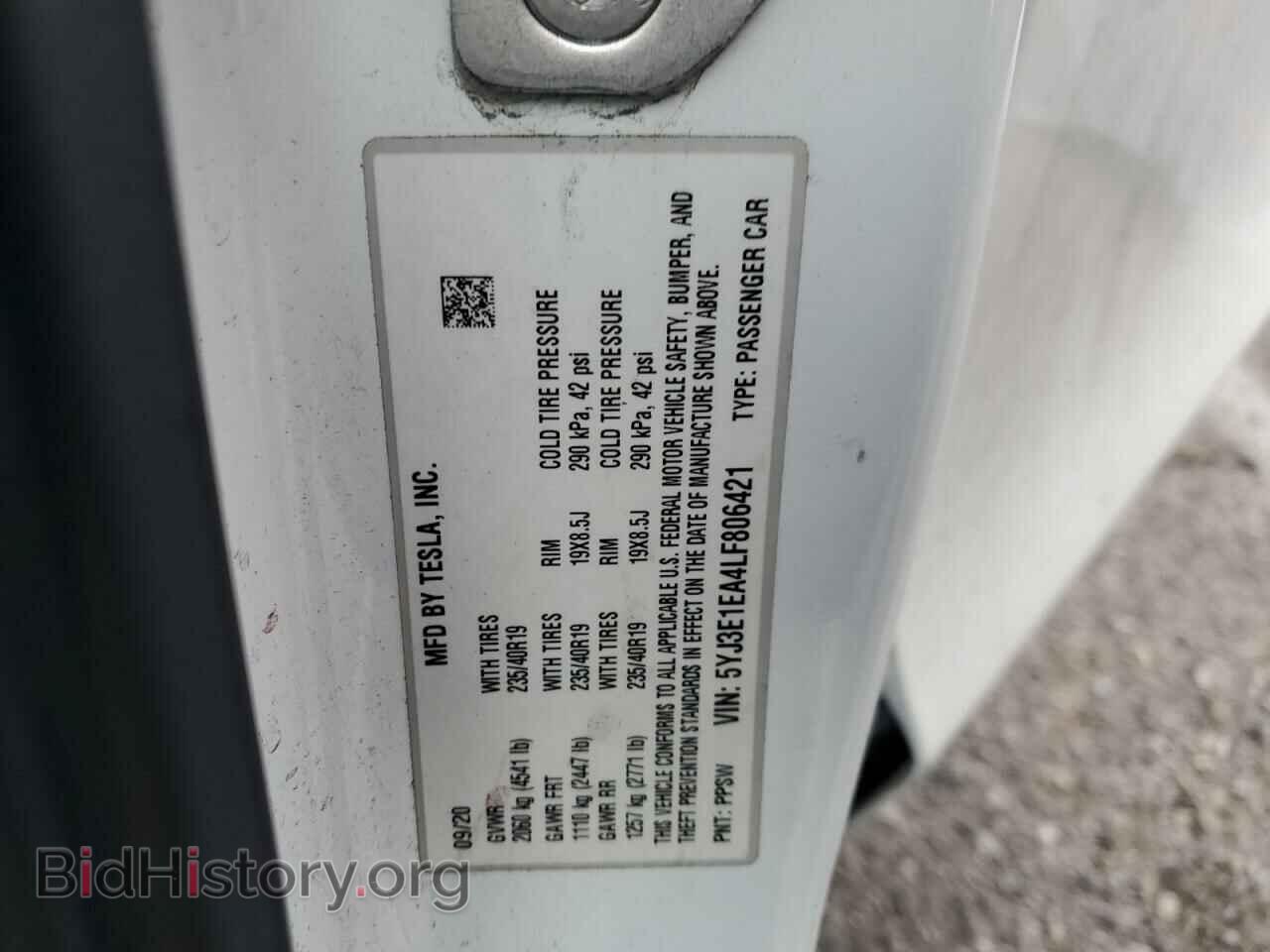2020 TESLA MODEL 3 - VIN: 5YJ3E1EA4LF806421 - Photo 12