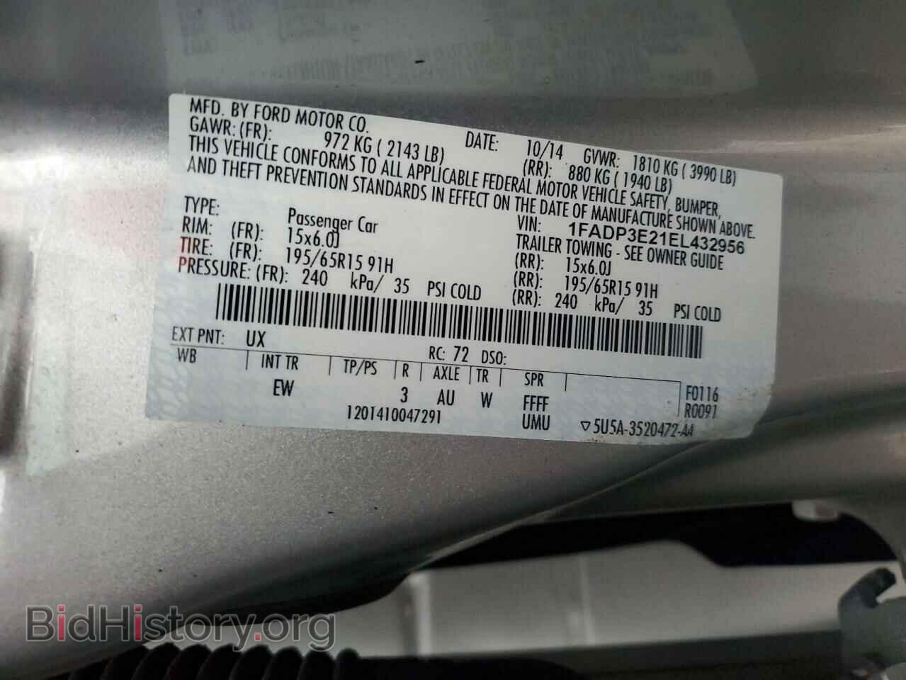 2014 FORD FOCUS - VIN: 1FADP3E21EL432956 - Photo 12