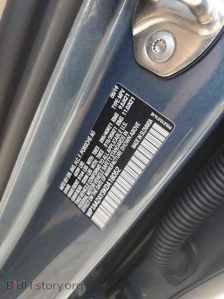 2019 PORSCHE CAYENNE - VIN: WP1AA2AY3KDA18052 - Фото 13