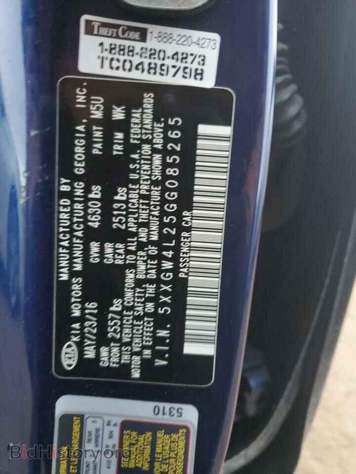 2016 KIA OPTIMA - VIN: 5XXGW4L25GG085265 - Фото 12