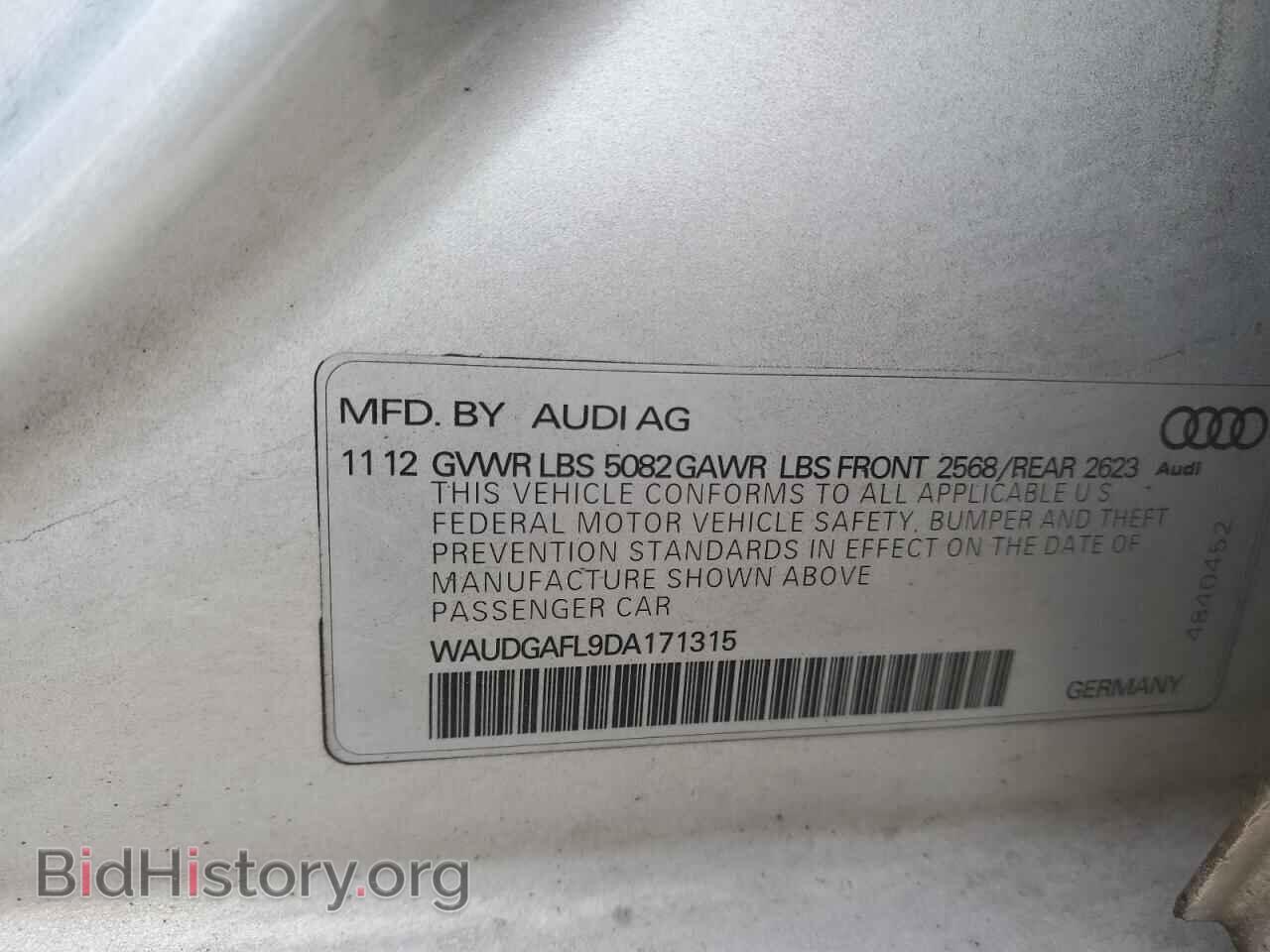 2013 AUDI S4/RS4 - VIN: WAUDGAFL9DA171315 - Фото 14