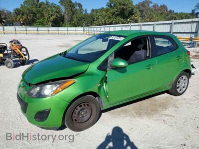 2011 Mazda 2, зеленый — VIN JM1DE1HY3B0129887, Copart