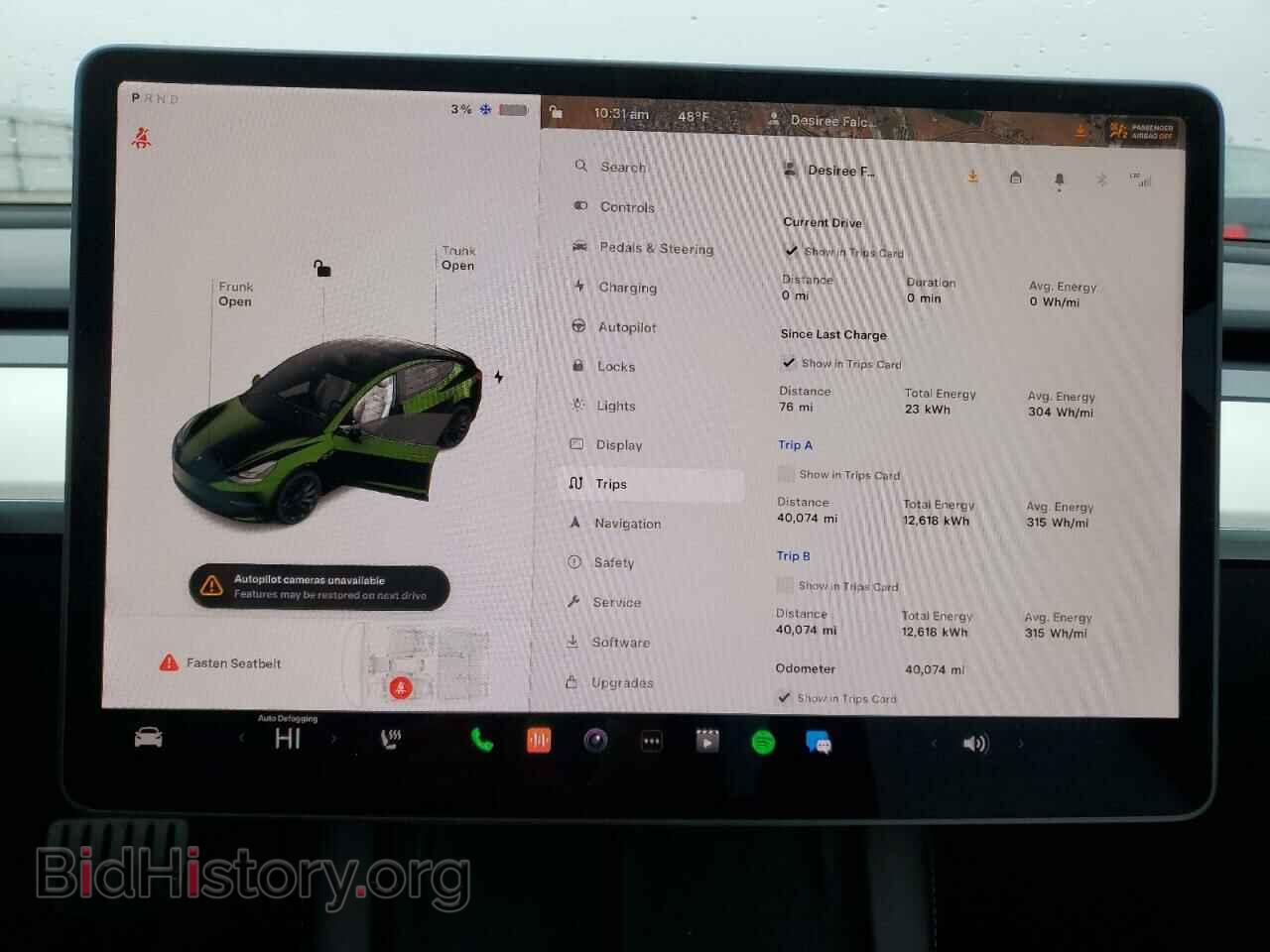 2021 TESLA MODEL 3 - VIN: 5YJ3E1EC0MF988539 - Photo 9
