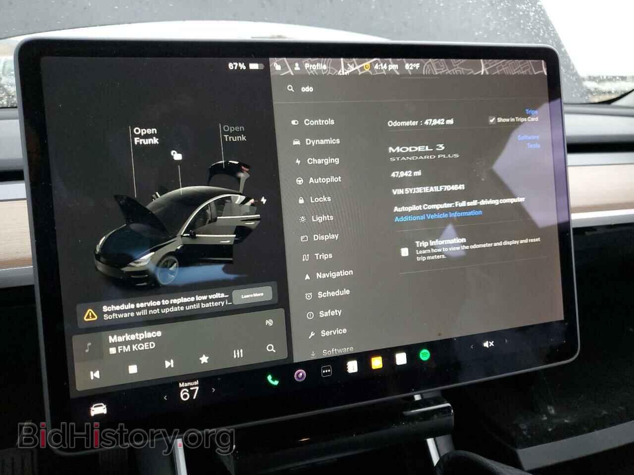 2020 TESLA MODEL 3 - VIN: 5YJ3E1EA1LF704641 - Фото 9