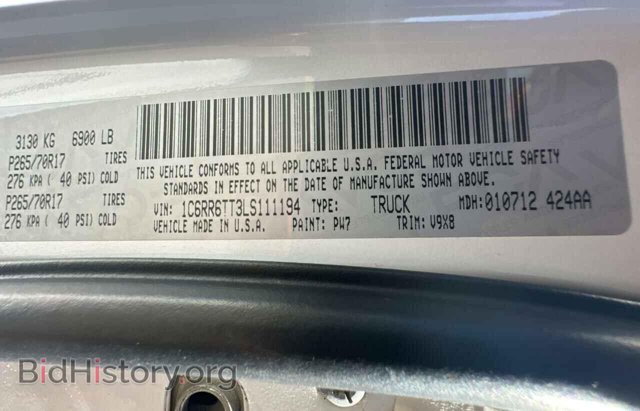 2020 RAM 1500 - VIN: 1C6RR6TT3LS111194 - Фото 10