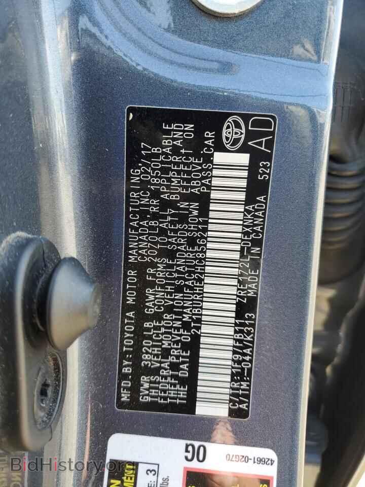 2017 TOYOTA COROLLA - VIN: 2T1BURHE2HC856211 - Photo 12