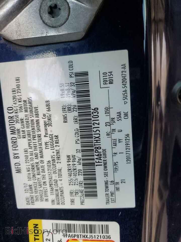 2018 FORD ALL Models - VIN: 1FA6P8THXJ5121036 - Photo 12