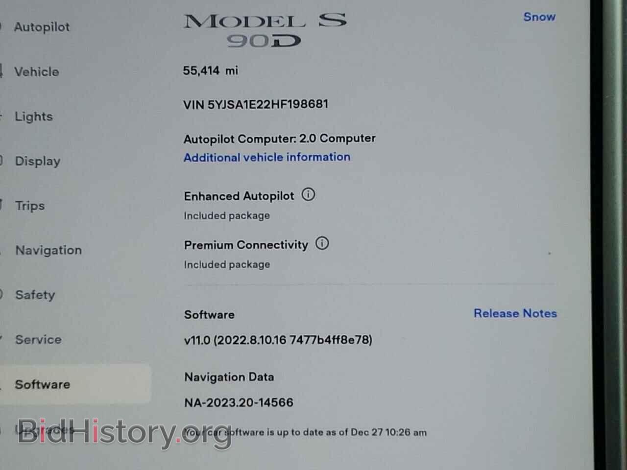 2017 TESLA MODEL S - VIN: 5YJSA1E22HF198681 - Фото 9
