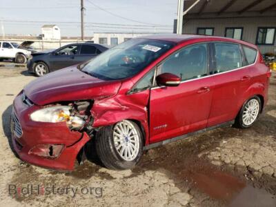 2014 Ford CMAX SEL, red — VIN 1FADP5BU2EL501476, Copart