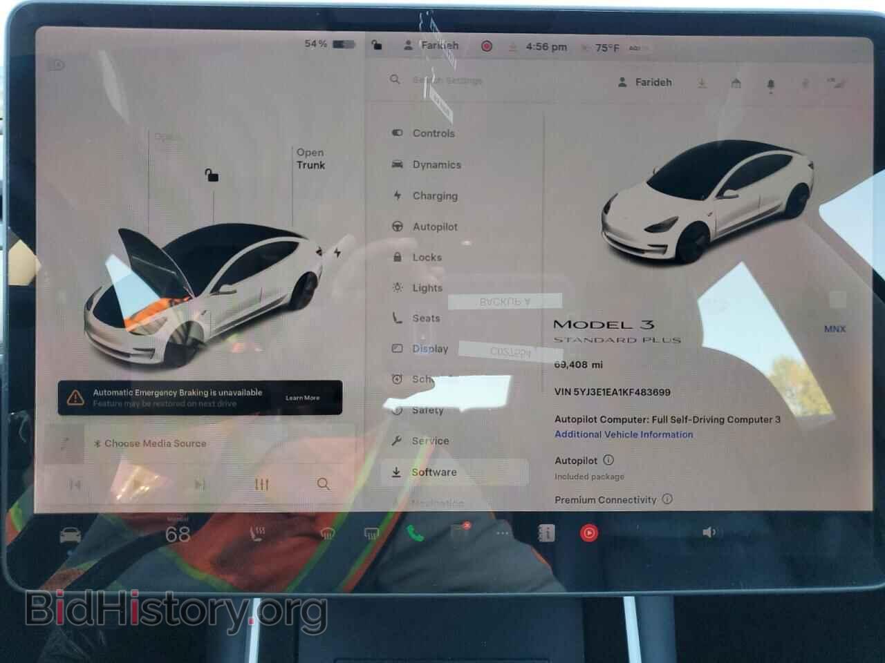 2019 TESLA MODEL 3 - VIN: 5YJ3E1EA1KF483699 - Photo 9