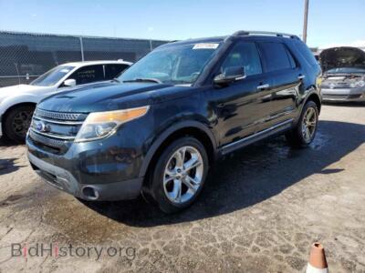 2014 Ford EXPLORER Limited, зеленый — VIN 1FM5K8F86EGB95558, Copart