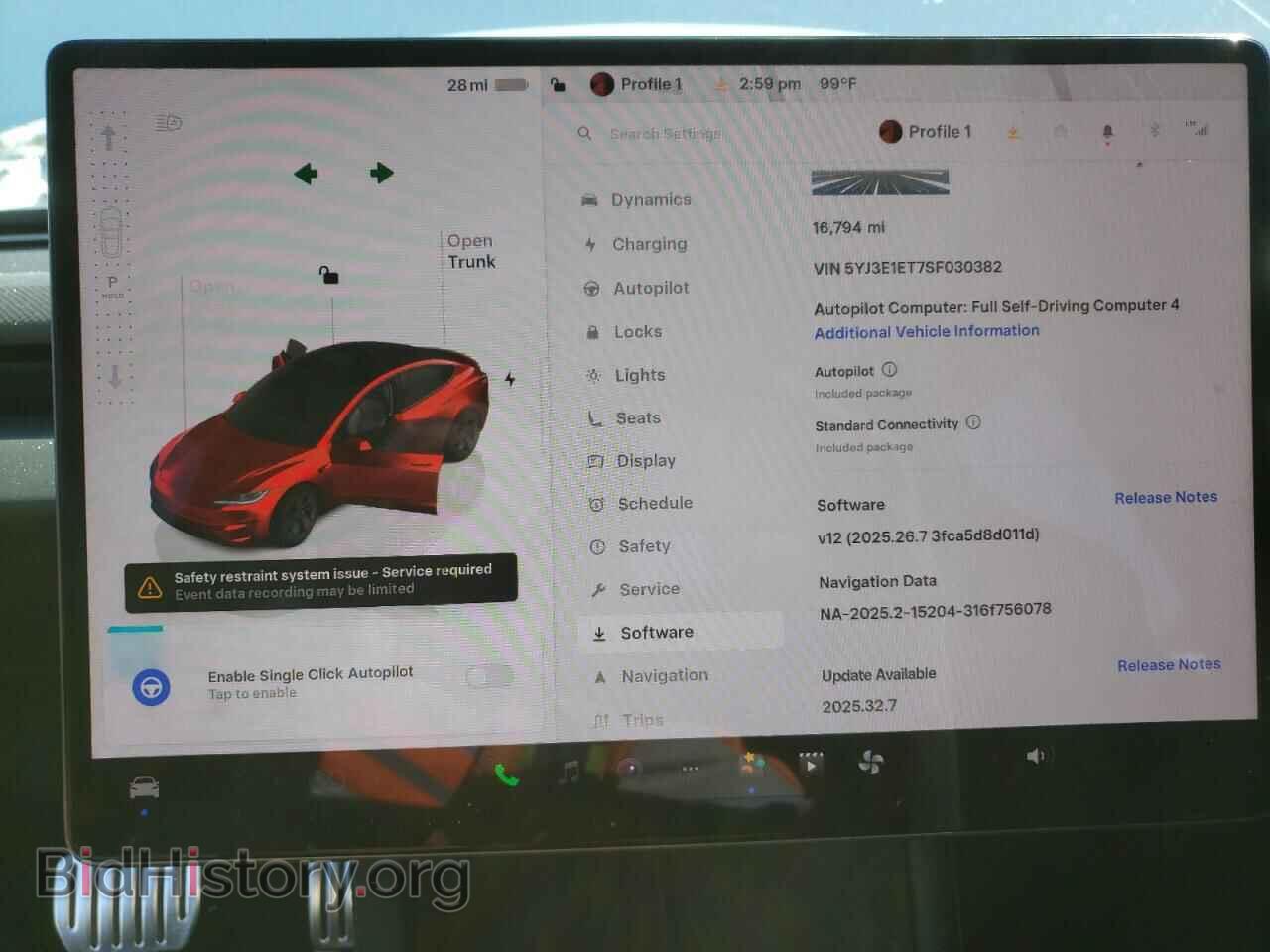 2025 TESLA MODEL 3 - VIN: 5YJ3E1ET7SF030382 - Фото 9