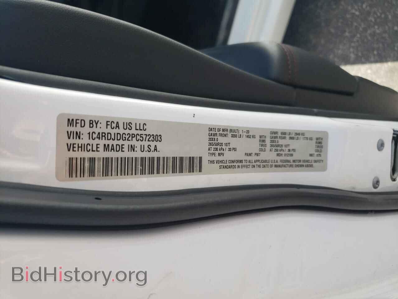2023 DODGE DURANGO - VIN: 1C4RDJDG2PC572303 - Фото 13