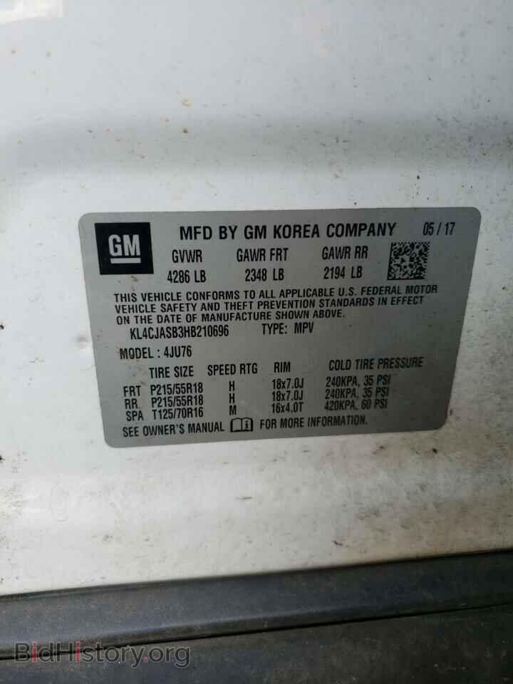 2017 BUICK ENCORE - VIN: KL4CJASB3HB210696 - Photo 13