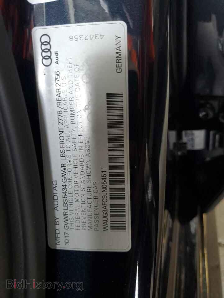 2018 AUDI A6 - VIN: WAUG3AFC9JN054511 - Фото 13