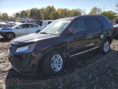 2016 Ford EXPLORER XLT, черный — VIN 1FM5K7D84GGB44169, Copart