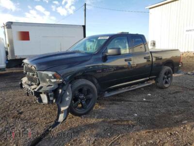 2018 RAM 1500 ST, черный — VIN 1C6RR7FT7JS328732, Copart