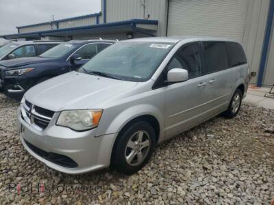 2011 Dodge CARAVAN Grand Cara, silver — VIN 2D4RN3DG6BR615777, Copart