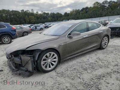 2016 Tesla MODEL S, светло-коричневый — VIN 5YJSA1E23GF149911, Copart