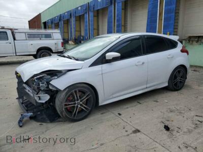 2016 Ford FOCUS ST, белый — VIN 1FADP3L90GL288478, Copart
