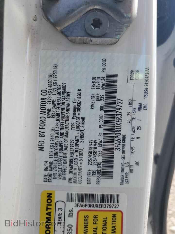 2014 FORD FUSION - VIN: 3FA6P0RUXER379727 - Photo 12
