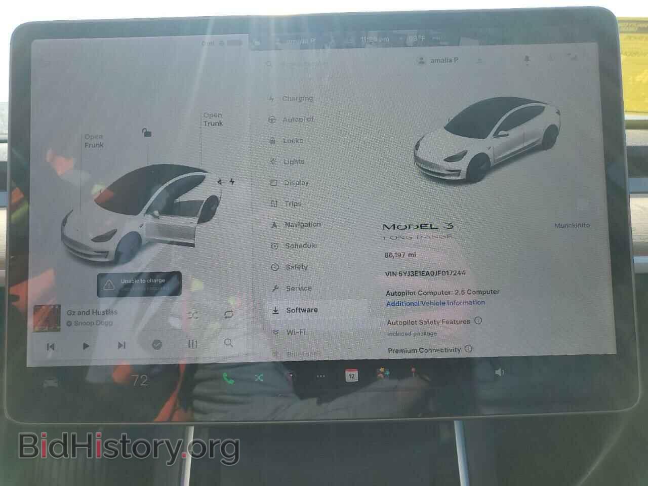 2018 TESLA MODEL 3 - VIN: 5YJ3E1EA0JF017244 - Фото 9