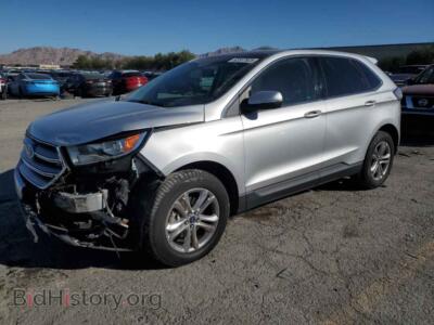 2015 Ford EDGE SEL, silver — VIN 2FMPK3J84FBC21036, Copart