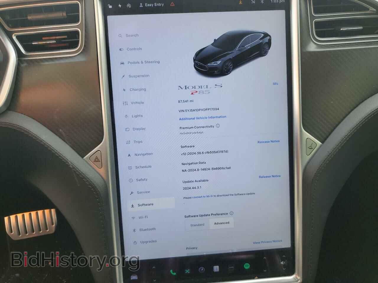 2013 TESLA MODEL S - VIN: 5YJSA1DPXDFP17094 - Фото 9