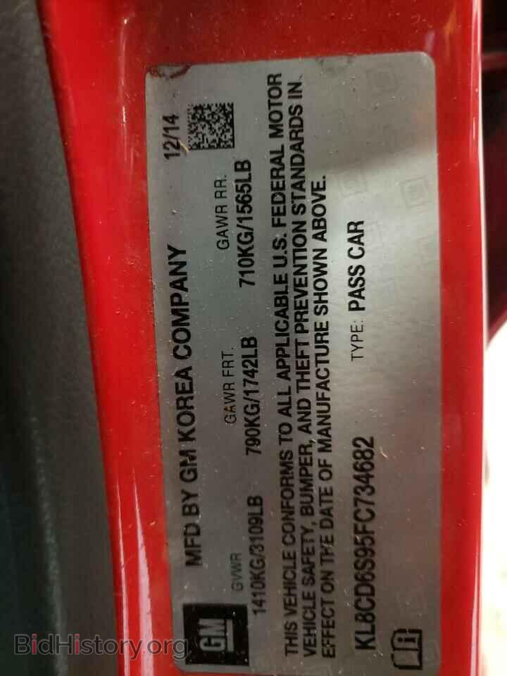 2015 CHEVROLET SPARK - VIN: KL8CD6S95FC734682 - Фото 12