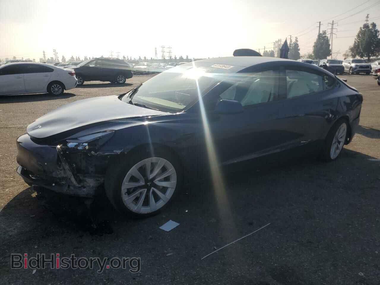 Photo 5YJ3E1EB6NF295497 - TESLA MODEL 3 2022