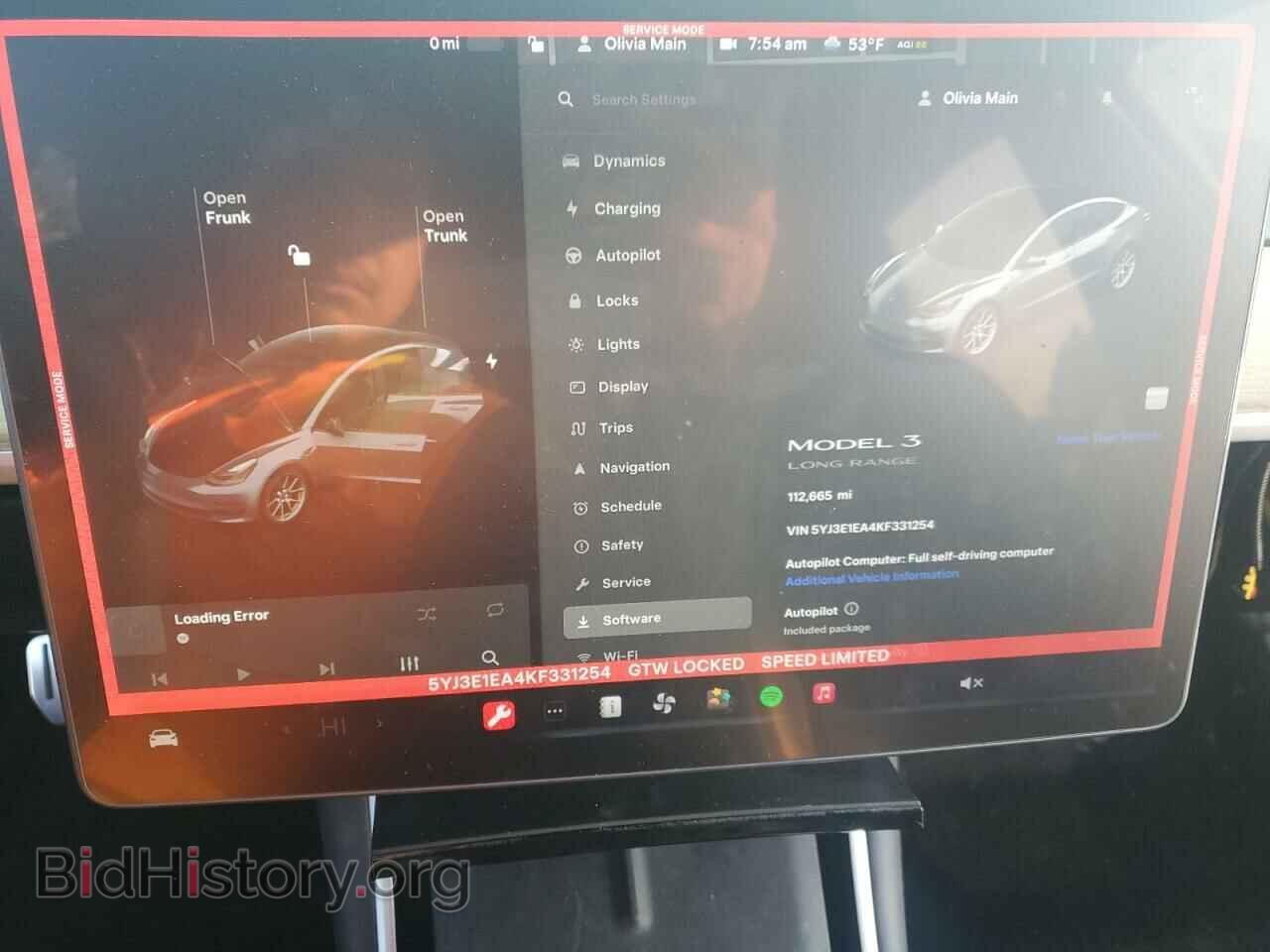 2019 TESLA MODEL 3 - VIN: 5YJ3E1EA4KF331254 - Фото 9