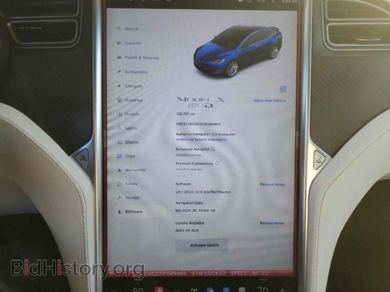 2018 Tesla MODEL X (VIN 5YJXCDE20JF089465) — фото 9 из 12