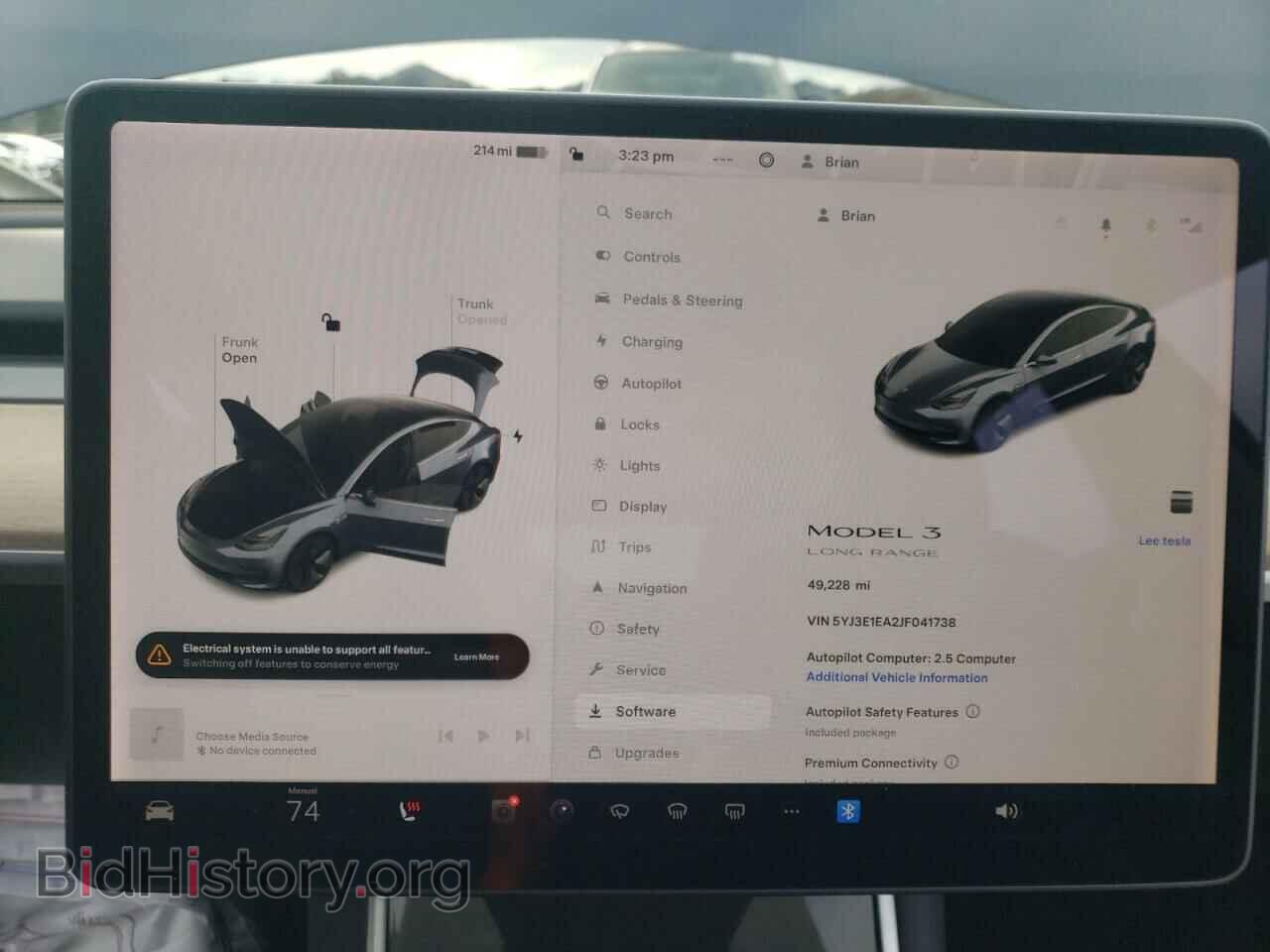 2018 TESLA MODEL 3 - VIN: 5YJ3E1EA2JF041738 - Фото 9