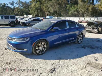 2015 Chrysler 200 Limited, синий — VIN 1C3CCCAB5FN750855, Copart