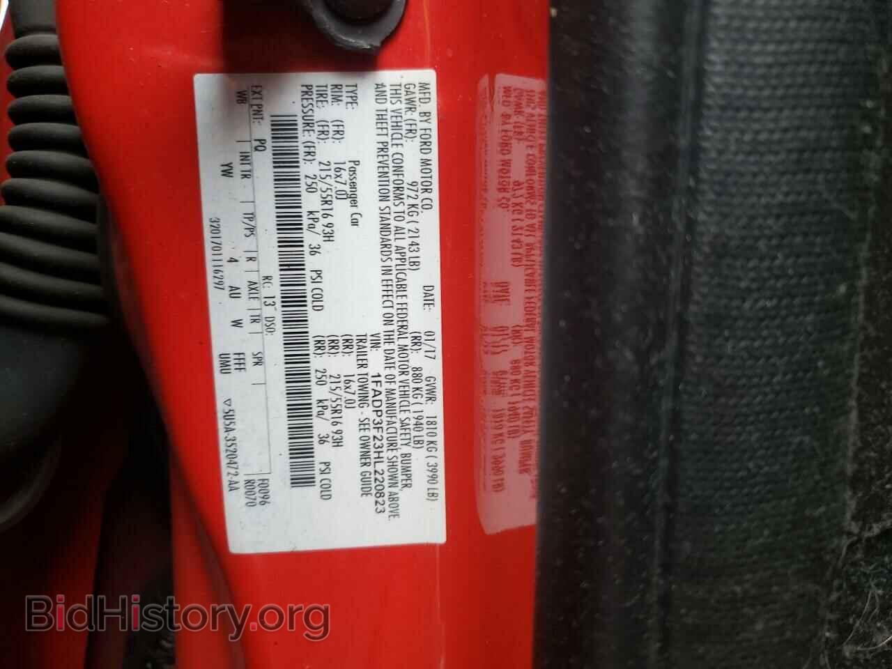 2017 FORD FOCUS - VIN: 1FADP3F23HL220823 - Фото 13