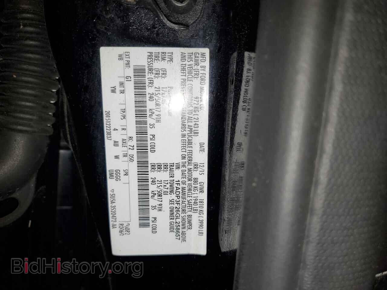 2016 FORD FOCUS - VIN: 1FADP3F26GL258657 - Photo 12