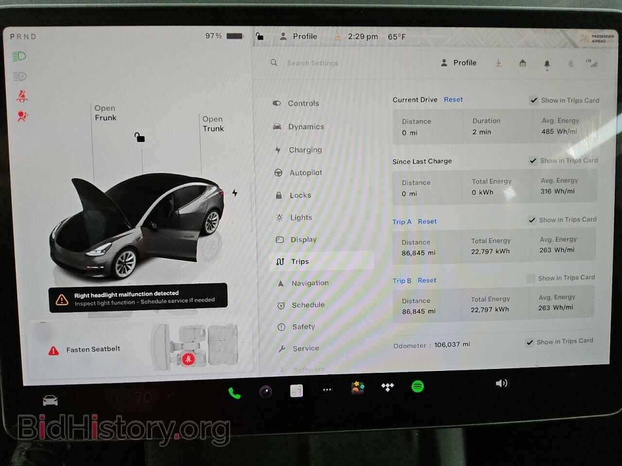 2022 TESLA MODEL 3 - VIN: 5YJ3E1EA6NF289285 - Фото 9