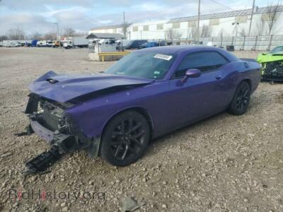 2019 Dodge CHALLENGER GT, фиолетовый — VIN 2C3CDZJG1KH626113, Copart