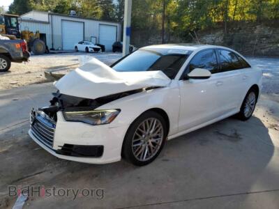 2016 Audi A6 Premium Plus, white — VIN WAUDFAFC5GN083281, Copart