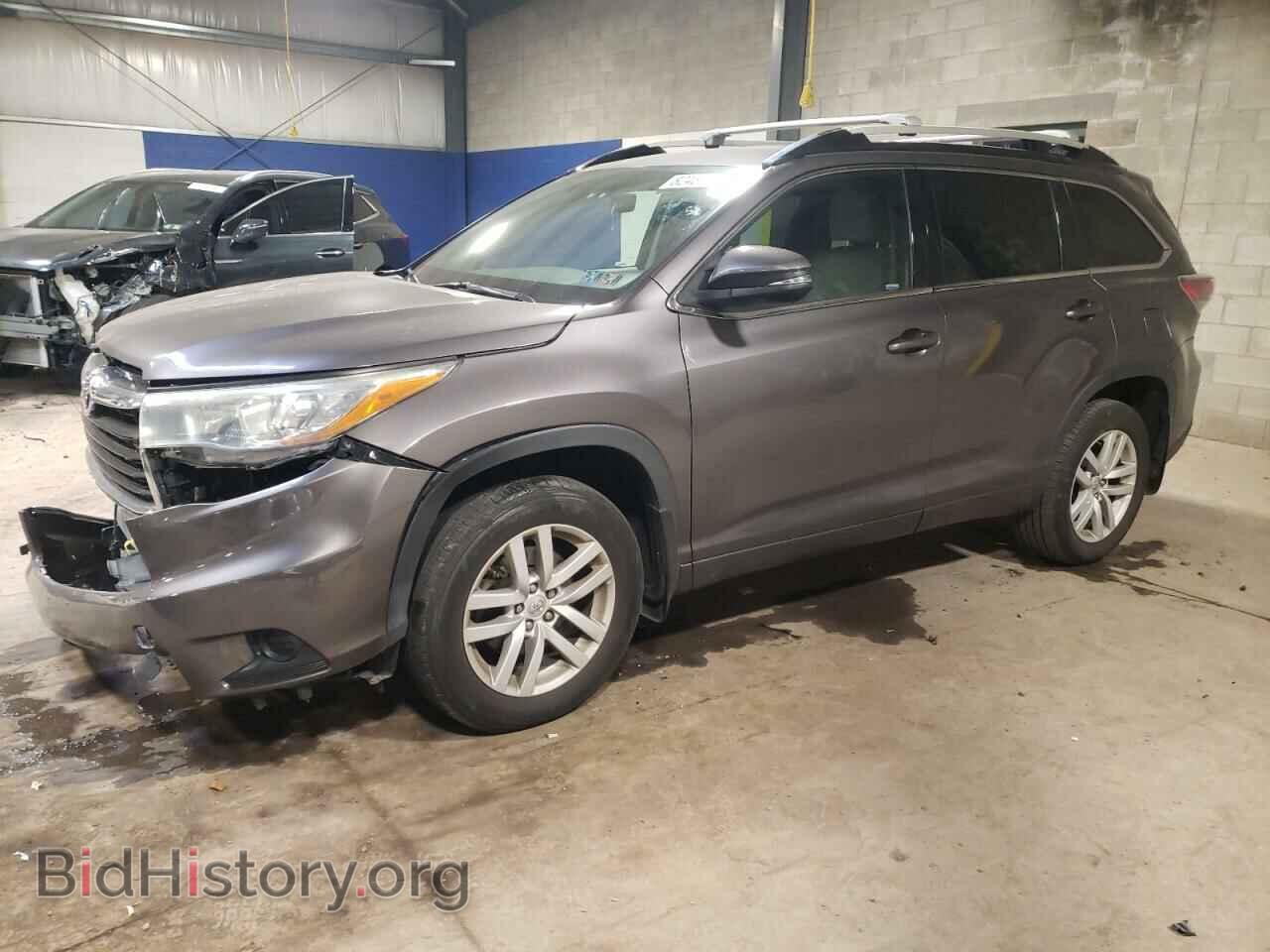 Photo 5TDBKRFH8FS144082 - TOYOTA HIGHLANDER 2015