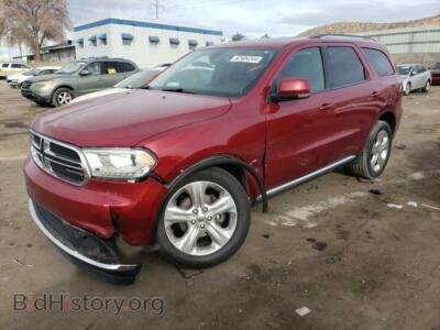 2015 Dodge DURANGO Limited, red — VIN 1C4RDJDG6FC177572, Copart