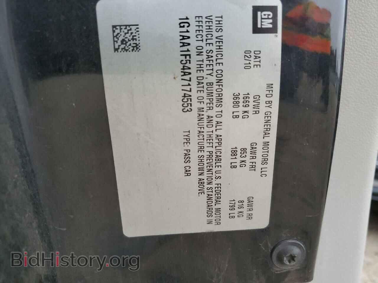 2010 CHEVROLET ALL Models - VIN: 1G1AA1F54A7174553 - Фото 12