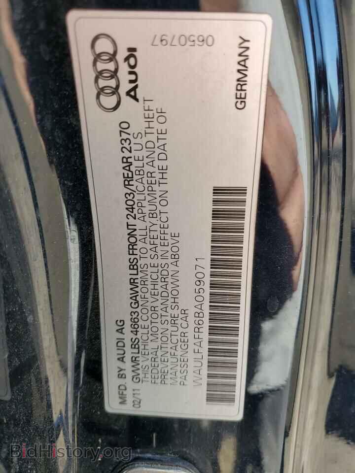 2011 AUDI A5 - VIN: WAULFAFR6BA059071 - Фото 12